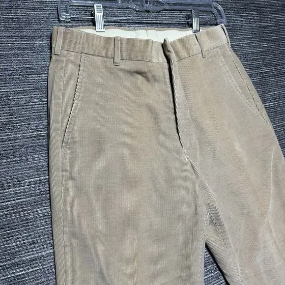 Levis Pants Men's Size 30x30 Brown Corduroy Straight Leg 1980's